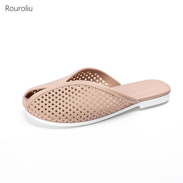rouroliu 2020 women flat heel slippers indoor home shoes non-slip hollow out slides autumn flip flops, Black
rouroliu 2020 women flat heel slippers indoor home shoes non-slip hollow out slides autumn flip flops, Black