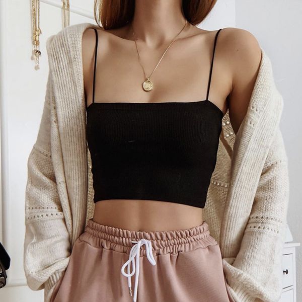 camisoles & tanks finetoo thin strap solid color comfortable cotton women active fashion bralette tube lingerie, Black;white
camisoles & tanks finetoo thin strap solid color comfortable cotton women active fashion bralette tube lingerie, Black;white