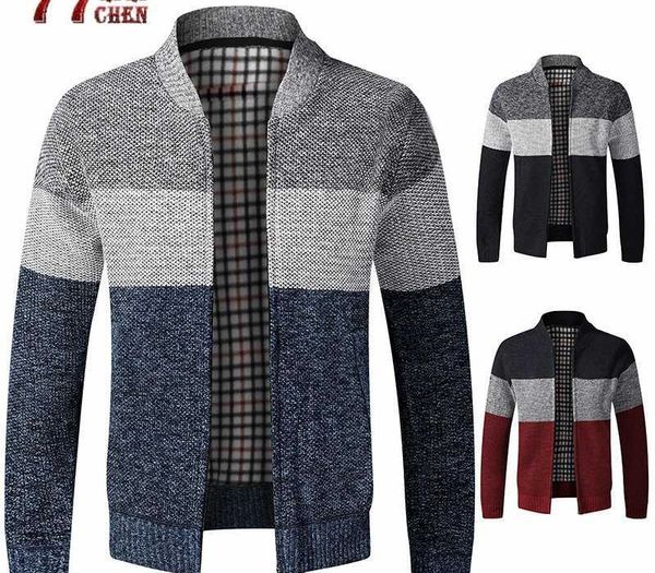 2020 winter men's fleece sweater jackets thick cardigan coats autumn casual slim patchwork gradient knitted zipper sweatercoat, White;black
2020 winter men's fleece sweater jackets thick cardigan coats autumn casual slim patchwork gradient knitted zipper sweatercoat, White;black
