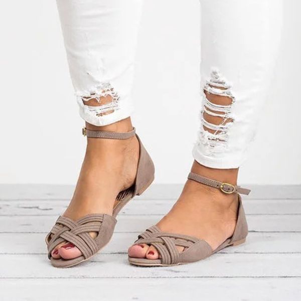 women cross tied cut outs sandals summer open toe buckle strap female comfortable flats shoes ladies casual footwear big size, Black
women cross tied cut outs sandals summer open toe buckle strap female comfortable flats shoes ladies casual footwear big size, Black