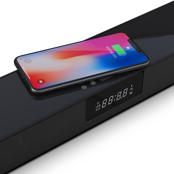 soundbar wireless charging bluetooth speaker with alarm clock support u disk rca tf card fm radio aux input music bass
soundbar wireless charging bluetooth speaker with alarm clock support u disk rca tf card fm radio aux input music bass