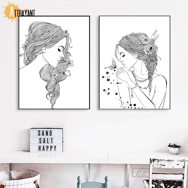 fashion girl flower butterfly black and white скандинавские плакаты и печать стены искусства холст стены картины картины для гостиной
fashion girl flower butterfly black and white скандинавские плакаты и печать стены искусства холст стены картины картины для гостиной