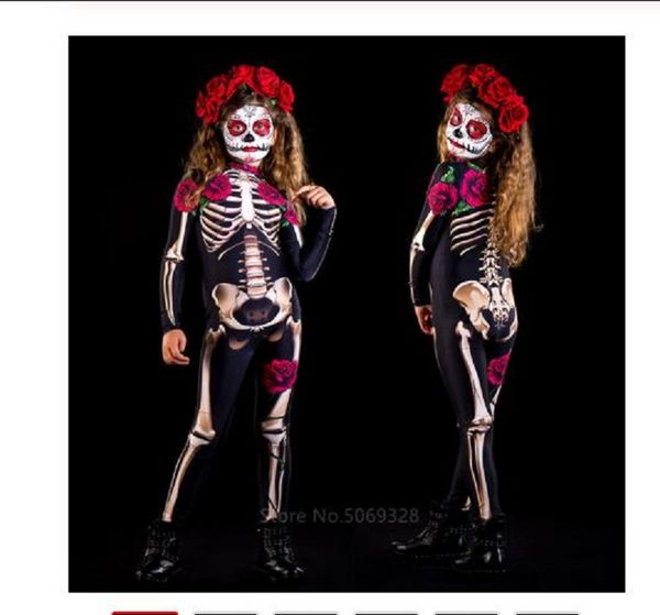 skeleton rose women halloween devil ghost jumpsuit party carnival performance scary costume kids baby girl day of the dead, Blue
skeleton rose women halloween devil ghost jumpsuit party carnival performance scary costume kids baby girl day of the dead, Blue