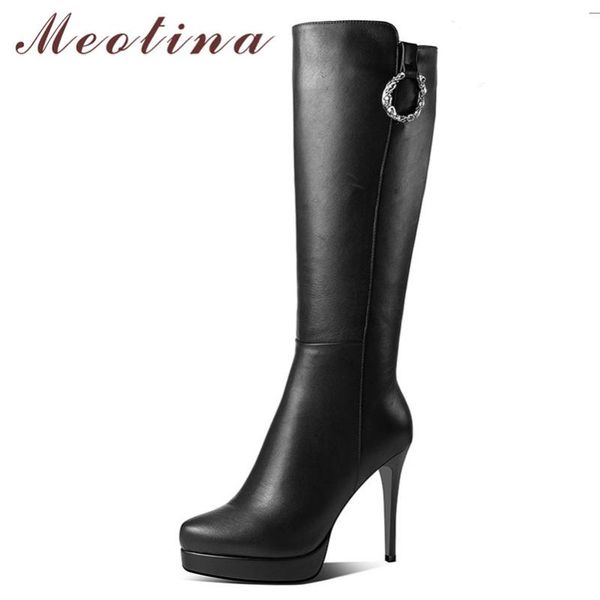 meotina winter knee high boots women natural genuine leather thin heel long boots zip extreme high heel shoes lady black size 39
meotina winter knee high boots women natural genuine leather thin heel long boots zip extreme high heel shoes lady black size 39