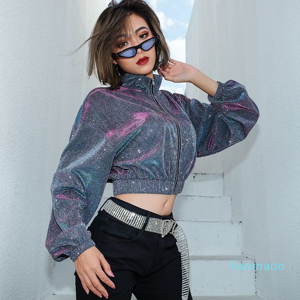 fashion-korean fashion glitter short jacket women blingling casual turn-down collar coat woman solid zipper overcoat spring ing, Black;brown
fashion-korean fashion glitter short jacket women blingling casual turn-down collar coat woman solid zipper overcoat spring ing, Black;brown