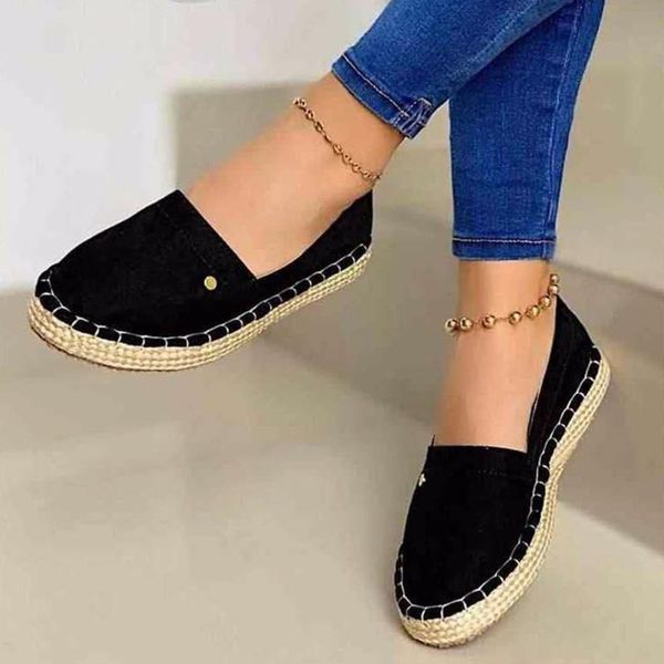 gigifox 2020 big size 43 slip on straw fashion leisure loafers canvas flats women casual shoes female footwear, Black
gigifox 2020 big size 43 slip on straw fashion leisure loafers canvas flats women casual shoes female footwear, Black