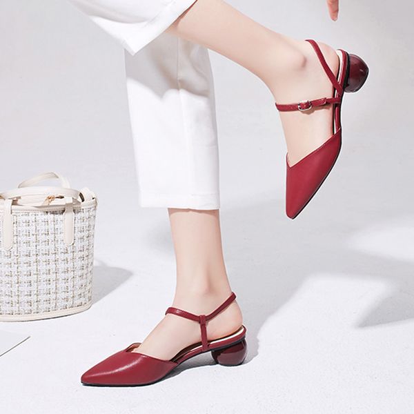 women new sandals new style high heel shoes pointed thick low heels gentle evening high heels women summer shoes, Black
women new sandals new style high heel shoes pointed thick low heels gentle evening high heels women summer shoes, Black