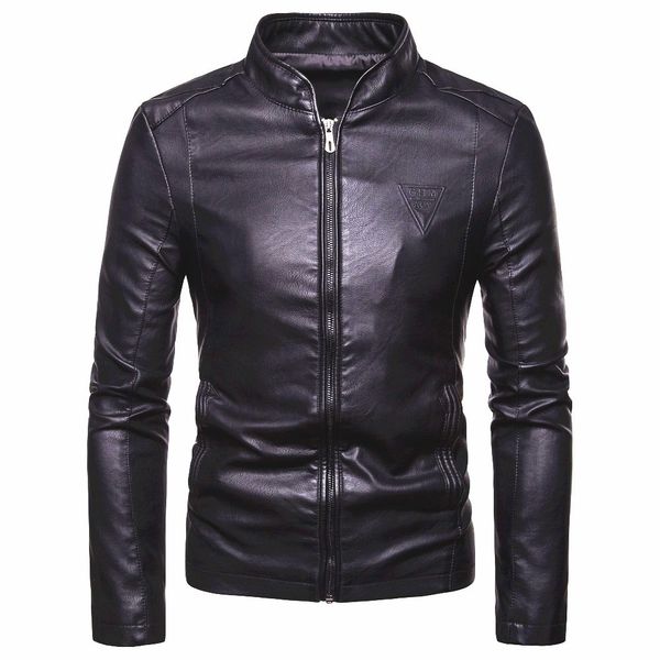 men 2019 autumn new motorcycle causal pu leather warm jacket coat men spring fashion masculinas windproof, Black;brown
men 2019 autumn new motorcycle causal pu leather warm jacket coat men spring fashion masculinas windproof, Black;brown
