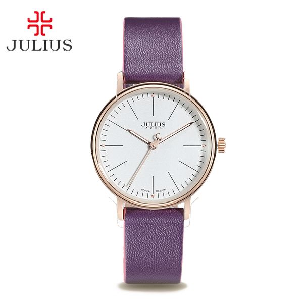 classic women's watch lady clock miyota quartz contrast color couple fashion hours leather simple lovers' gift julius box, Slivery;brown
classic women's watch lady clock miyota quartz contrast color couple fashion hours leather simple lovers' gift julius box, Slivery;brown