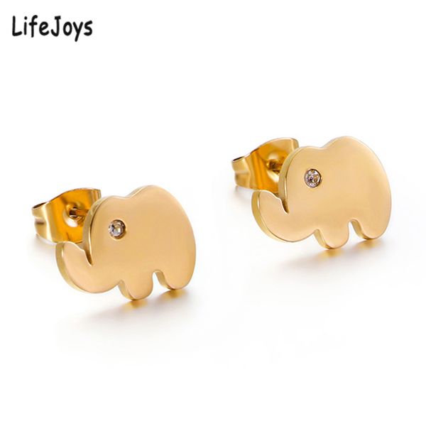stud lifejoys elephant earrings stainless steel small earring zircon jewelry for women rose gold metal color high polished, Golden;silver
stud lifejoys elephant earrings stainless steel small earring zircon jewelry for women rose gold metal color high polished, Golden;silver