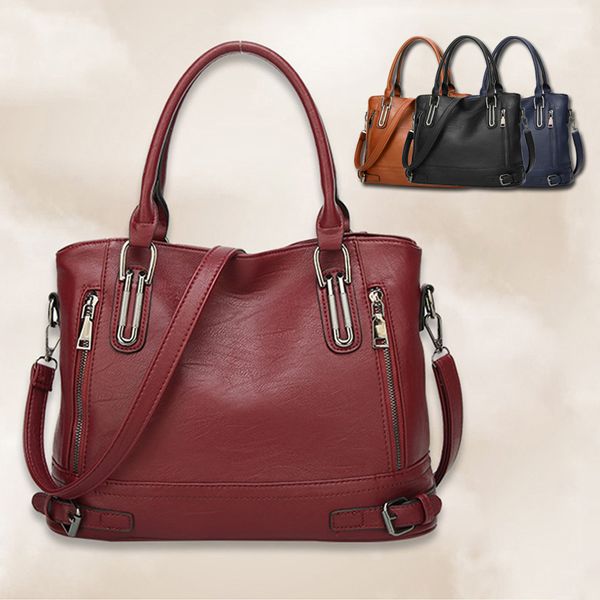 women leather shoulder bags large high capacity messenger bag cross-body multi-pockets totes purses
women leather shoulder bags large high capacity messenger bag cross-body multi-pockets totes purses