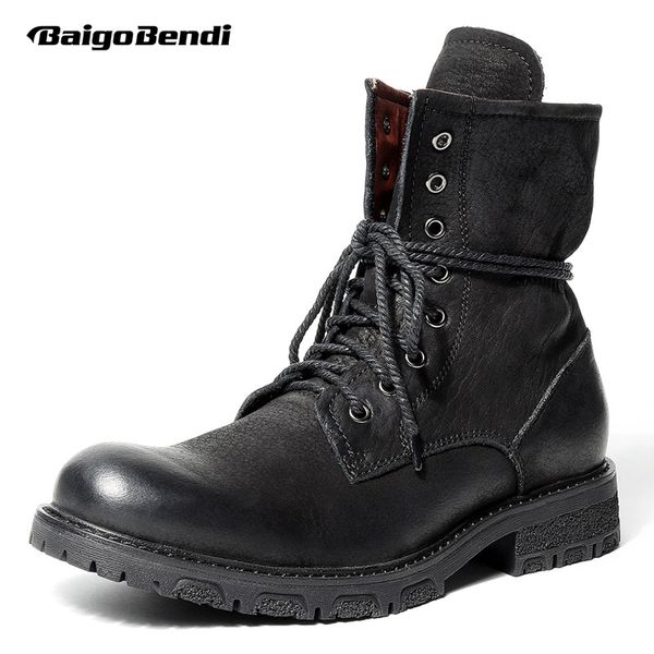 boots arrival must have mens full grain leather mid-calf soliders man winter motorcycle riding, Black
boots arrival must have mens full grain leather mid-calf soliders man winter motorcycle riding, Black