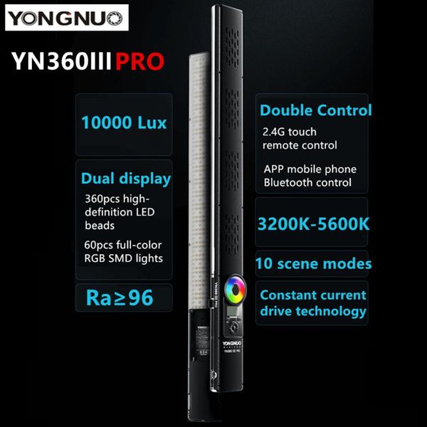 yongnuo yn360iii pro pgraphy led video ice light touch adjusting with remote adjustable rgb color temperature 3200k-5600k
yongnuo yn360iii pro pgraphy led video ice light touch adjusting with remote adjustable rgb color temperature 3200k-5600k