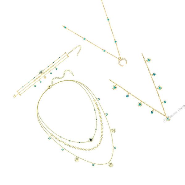 fahmi last summer bohemian style exquisite necklace devil's eye three layer womens clavicle chain gold plated jewelr, Black
fahmi last summer bohemian style exquisite necklace devil's eye three layer womens clavicle chain gold plated jewelr, Black