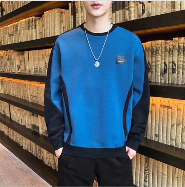 print sweatshirts casual pullover spring male crew neck mens loose clothing panelled sports label, Black
print sweatshirts casual pullover spring male crew neck mens loose clothing panelled sports label, Black