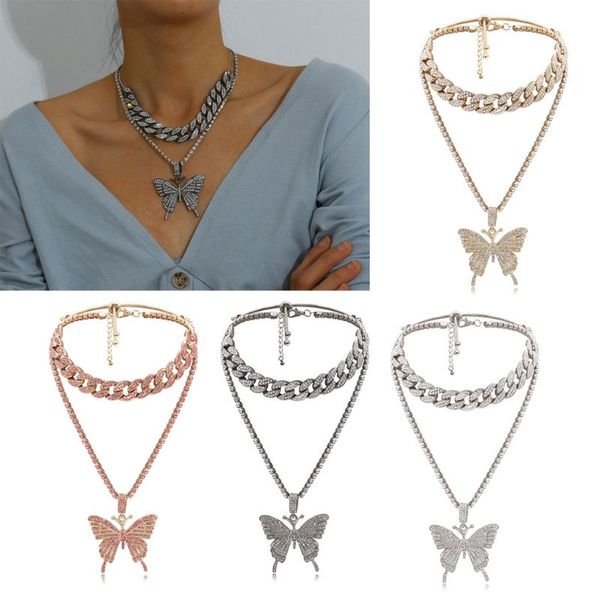 2pcs sparking fully iced out crystal pave butterfly pendant cubic zircon 3d butterfly pendant necklace fashion jewelry, Silver
2pcs sparking fully iced out crystal pave butterfly pendant cubic zircon 3d butterfly pendant necklace fashion jewelry, Silver