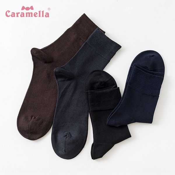 caramella autumn and winter new mercerized mercerized cotton and cotton flat business men's socks four pairs gift box casual business s, Black
caramella autumn and winter new mercerized mercerized cotton and cotton flat business men's socks four pairs gift box casual business s, Black