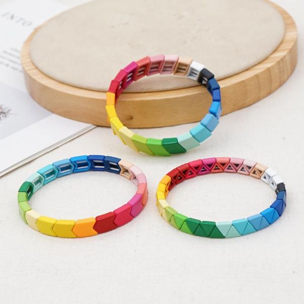 shinus bangle bracelet women colorful ename tile beads bracelet boho summer rainbow bracelets jewelry pulseras mujer mode 2020, Golden;silver
shinus bangle bracelet women colorful ename tile beads bracelet boho summer rainbow bracelets jewelry pulseras mujer mode 2020, Golden;silver