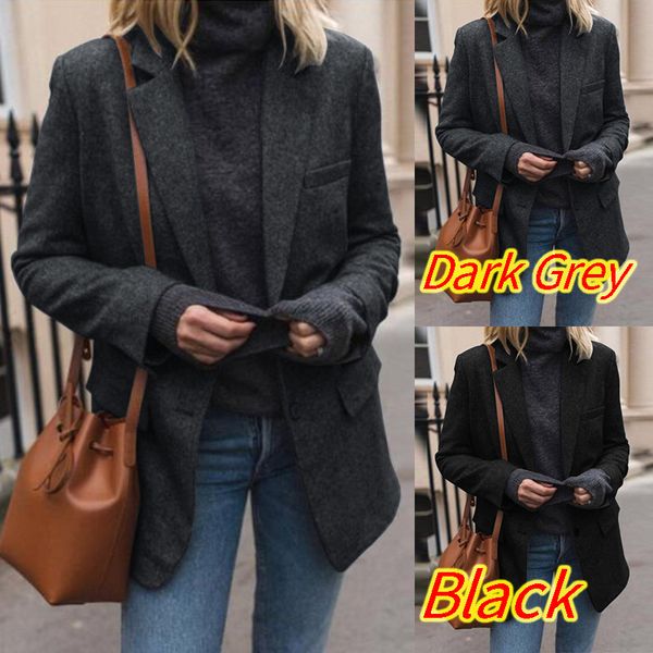 women's suits & blazers zanzea fashion women blazer jackets autumn lapel neck long sleeve coat plus size solid office work outwear casu, White;black
women's suits & blazers zanzea fashion women blazer jackets autumn lapel neck long sleeve coat plus size solid office work outwear casu, White;black