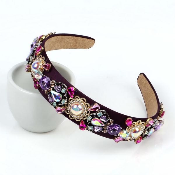 colorful crystal flower charm luxury jeweled hairbands for female florate brand fashion baroque head hoop band pearl accessories, Golden;silver
colorful crystal flower charm luxury jeweled hairbands for female florate brand fashion baroque head hoop band pearl accessories, Golden;silver