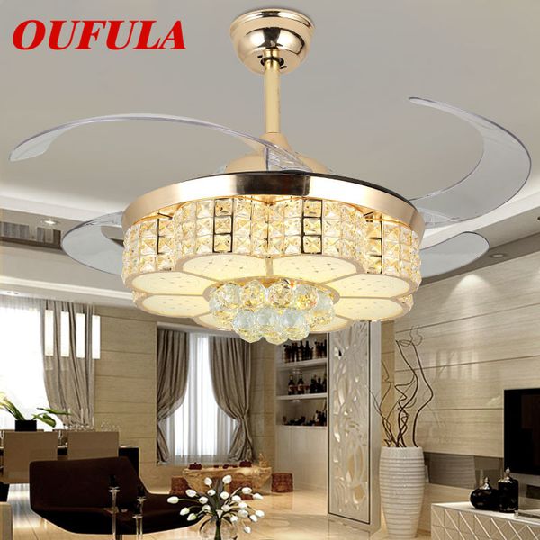 electric fans oufula modern ceiling fan lights with crystal invisible blade remote control decorative for home living room bedroom
electric fans oufula modern ceiling fan lights with crystal invisible blade remote control decorative for home living room bedroom