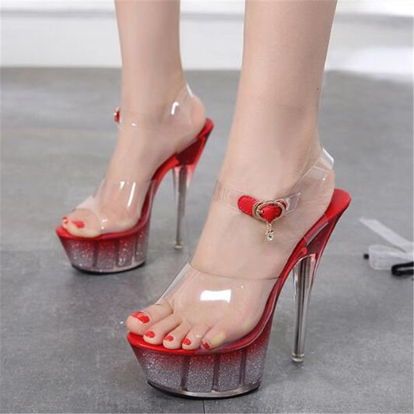 sandals sandalias women's ladies pumps fashion pvc buckle 14cm thin high heels open toed waterproof platform party women shoes, Black
sandals sandalias women's ladies pumps fashion pvc buckle 14cm thin high heels open toed waterproof platform party women shoes, Black