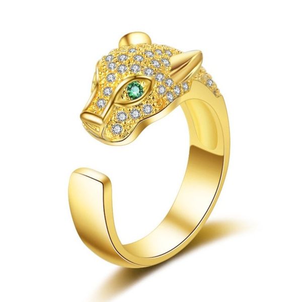 wholesale 10 pcs popular gold plated many colors leopard shape resizable open finger ring with cubic zirconia jewelry, Silver
wholesale 10 pcs popular gold plated many colors leopard shape resizable open finger ring with cubic zirconia jewelry, Silver