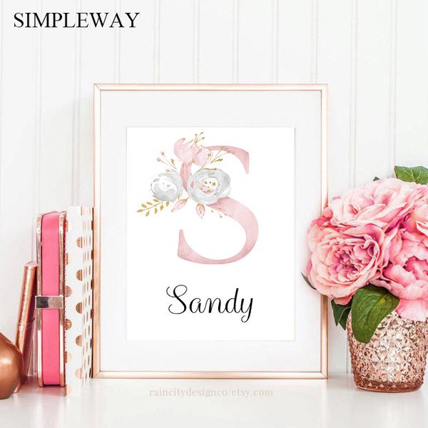 custom personalized name poster floral letter art canvas print baby nursery wall picture painting kids girl bedroom decoration
custom personalized name poster floral letter art canvas print baby nursery wall picture painting kids girl bedroom decoration