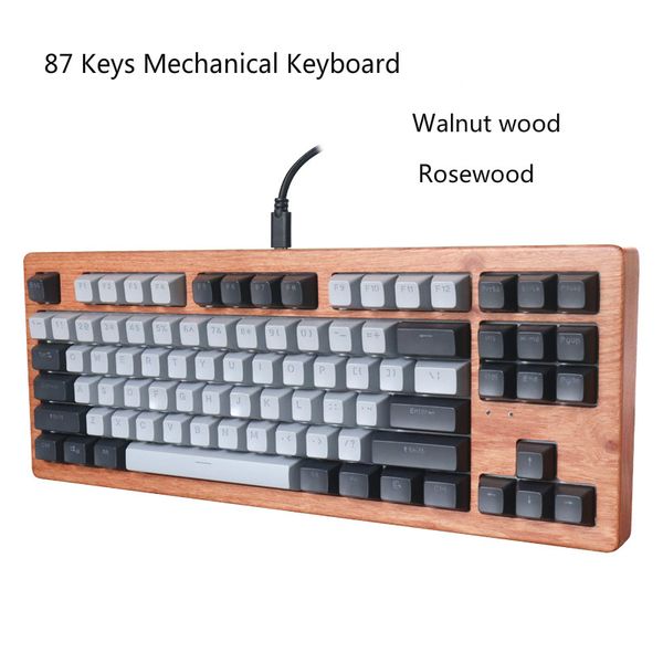 87 keys wooden case mechanical keyboard cherry rgb switches brown blue red switches walnut wood cases rosewood case
87 keys wooden case mechanical keyboard cherry rgb switches brown blue red switches walnut wood cases rosewood case