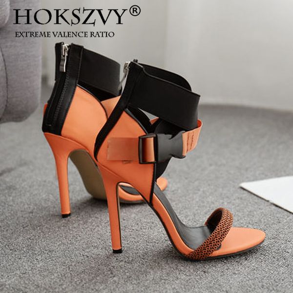 women's high heels summer fashion wild color matching fine high-heeled sandals large size buckle women's shoes zl, Black
women's high heels summer fashion wild color matching fine high-heeled sandals large size buckle women's shoes zl, Black