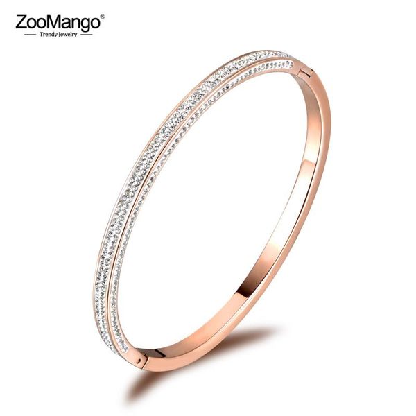 zoomango trendy titanium stainless three sides rhinestone wedding bangles bracelets lovers jewelry valentine's day gift zb18059, Black
zoomango trendy titanium stainless three sides rhinestone wedding bangles bracelets lovers jewelry valentine's day gift zb18059, Black