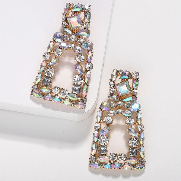 women zircon dangle earrings alloy diamond earrings geometric earring europe and america fashion classic party earring, Silver
women zircon dangle earrings alloy diamond earrings geometric earring europe and america fashion classic party earring, Silver