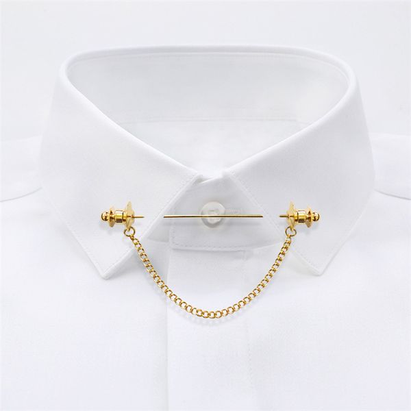 simple personality gold color pins brooches metal chain tassel shirt collar lapel pin fashion for women men accessories jewelry, Gray
simple personality gold color pins brooches metal chain tassel shirt collar lapel pin fashion for women men accessories jewelry, Gray
