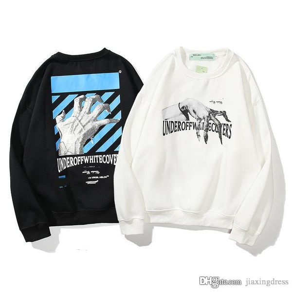 cross border european and american fashion hip hop street off hand printed sweater ow religious arrow long sleeve t-shirt coat, Black
cross border european and american fashion hip hop street off hand printed sweater ow religious arrow long sleeve t-shirt coat, Black