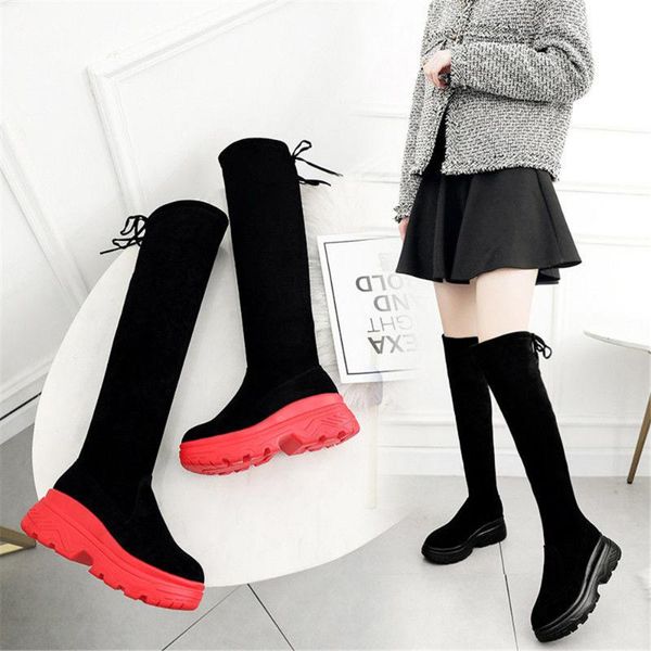 women autumn high boots platform over the knee female fashion boots winter warm snow shoes wedge lady slim long boot 35-40, Black
women autumn high boots platform over the knee female fashion boots winter warm snow shoes wedge lady slim long boot 35-40, Black