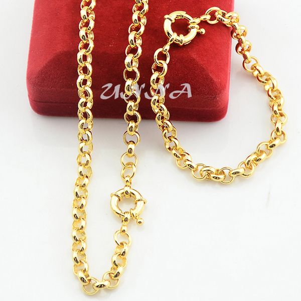 6mm set jewelry classic gold color filled rolo necklace set bracelets womens men jewelry chains (no red box) y200810, Slivery;golden
6mm set jewelry classic gold color filled rolo necklace set bracelets womens men jewelry chains (no red box) y200810, Slivery;golden