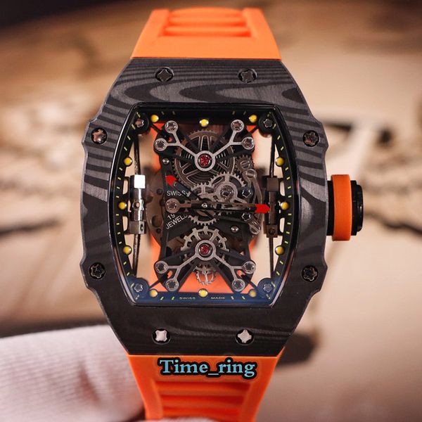 version rm27-01 skeleton dial ntpt carbon fiber case automatic mechanical movement rm27-01 mens watch orange rubber strap luxry watches, Slivery;brown
version rm27-01 skeleton dial ntpt carbon fiber case automatic mechanical movement rm27-01 mens watch orange rubber strap luxry watches, Slivery;brown