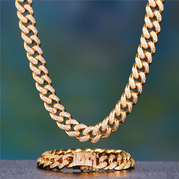 corrente chain miami cuban chain bracelet iced out mens rapper necklaces link punk hip hop jewelry, Silver
corrente chain miami cuban chain bracelet iced out mens rapper necklaces link punk hip hop jewelry, Silver