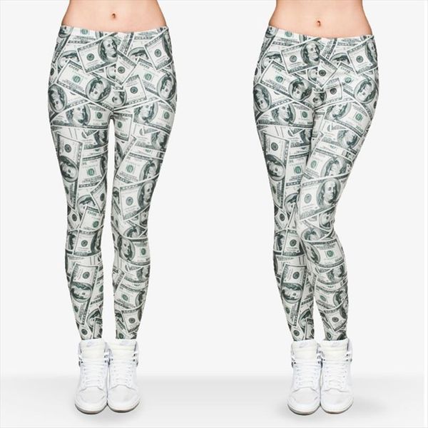 women money dollar graphic full printing pants legins ladies legging stretchy trousers slim fit leggings, Black
women money dollar graphic full printing pants legins ladies legging stretchy trousers slim fit leggings, Black