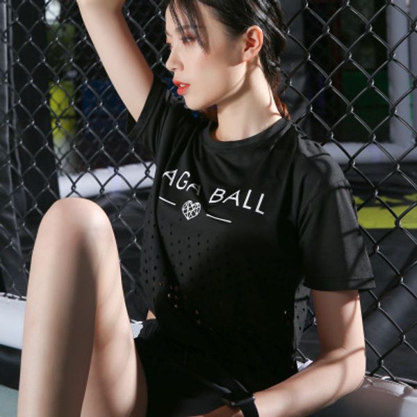 2020 woman yoga quick-drying sports t-shirt breathable yoga sports short-sleeved women workout shirt gym shirt top, White;red
2020 woman yoga quick-drying sports t-shirt breathable yoga sports short-sleeved women workout shirt gym shirt top, White;red