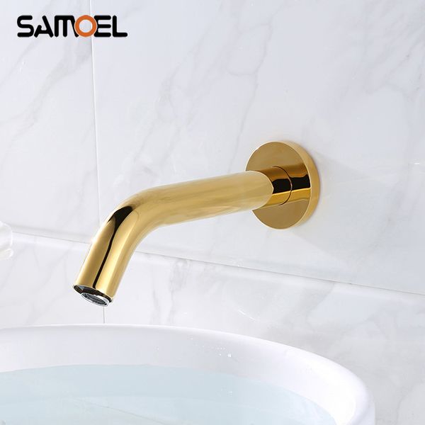 sus304 stainless steel wall mounted golden automatic bathroom sink faucet touch auto sensor basin cold water tap s842
sus304 stainless steel wall mounted golden automatic bathroom sink faucet touch auto sensor basin cold water tap s842