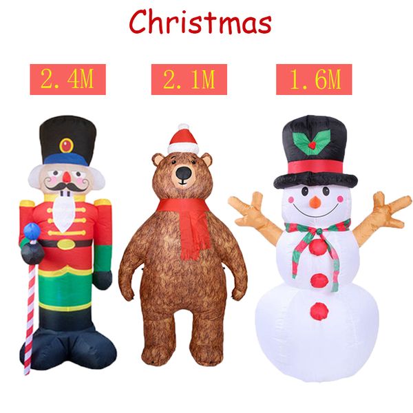 christmas decorations 1.6/2.4/2.1m decoration inflatable snowman/nutcracker/christmas bear with lights
christmas decorations 1.6/2.4/2.1m decoration inflatable snowman/nutcracker/christmas bear with lights