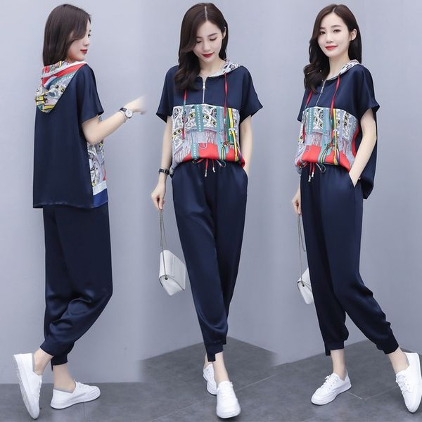 2020 summer fashion all-match casual printing suit korean style loose slimming summer fashion women's clothing western style age-reduci, Gray
2020 summer fashion all-match casual printing suit korean style loose slimming summer fashion women's clothing western style age-reduci, Gray