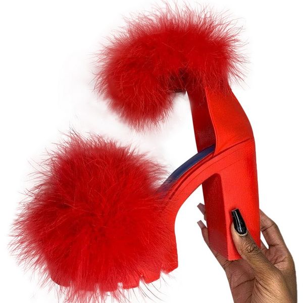 fashion summer women pumps t-stage fur buckle strap high platform open toe high heel shoes cute pendent party casual sandals, Black
fashion summer women pumps t-stage fur buckle strap high platform open toe high heel shoes cute pendent party casual sandals, Black