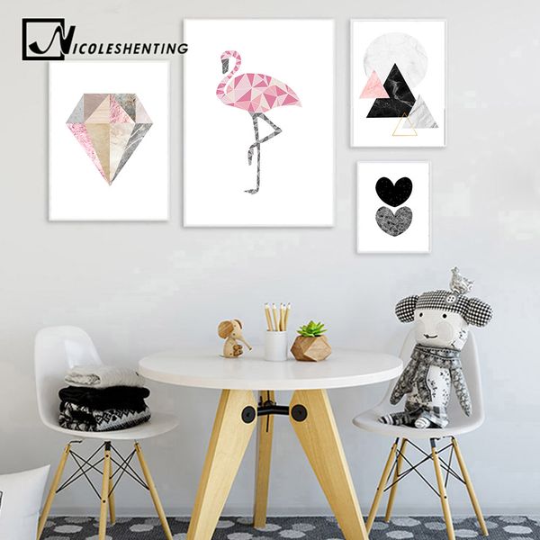 geometry flamingo heart wall art canvas posters and prints nordic style abstract painting wall picture modern home decoration
geometry flamingo heart wall art canvas posters and prints nordic style abstract painting wall picture modern home decoration