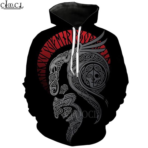 cloocl nordic viking tattoo art skull funny 3d print hoodie sweatshirt men women sportswear fashion casual streetwear men clothing, Black 
cloocl nordic viking tattoo art skull funny 3d print hoodie sweatshirt men women sportswear fashion casual streetwear men clothing, Black