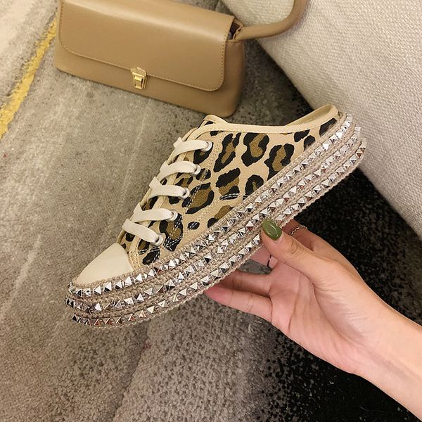 women autumn sneakers woman canvas leopard cross lace up ladies rivets fashion flat comfort women's elegant shoes sale, Black
women autumn sneakers woman canvas leopard cross lace up ladies rivets fashion flat comfort women's elegant shoes sale, Black