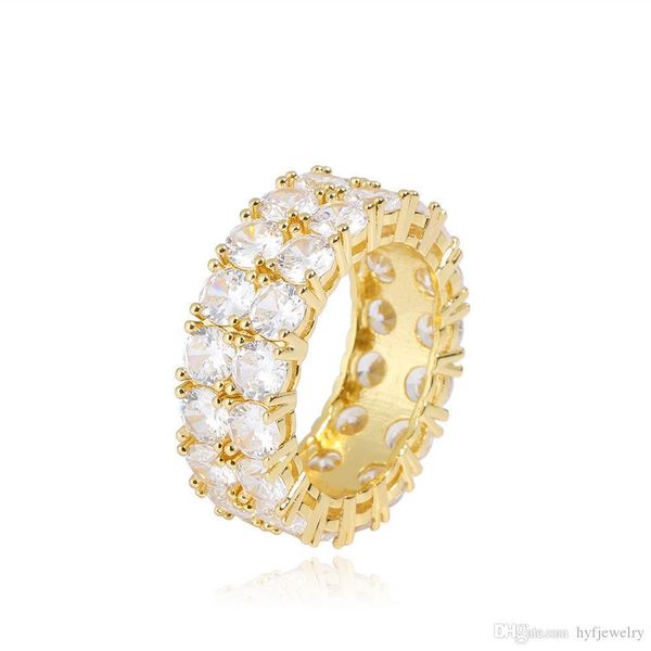 hip hop shiny double layers white zirconia bling ring 18k real gold plated women men's finger ring luxurious diamond rap ring, Silver
hip hop shiny double layers white zirconia bling ring 18k real gold plated women men's finger ring luxurious diamond rap ring, Silver