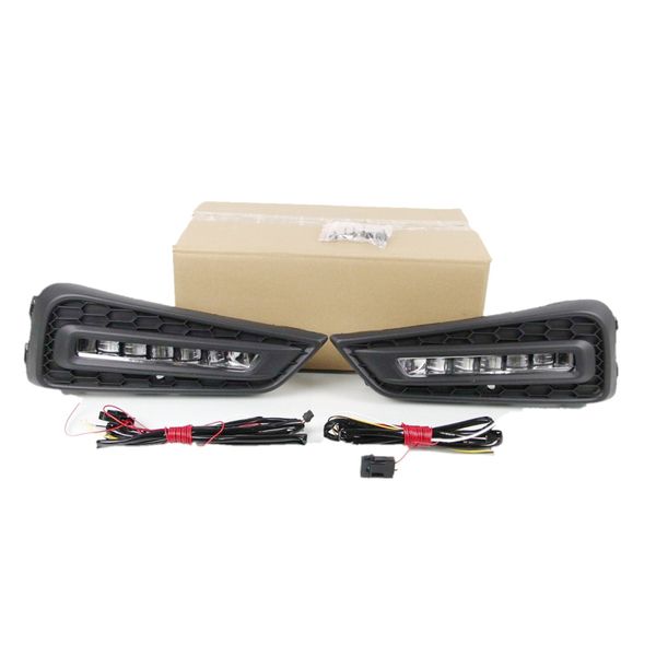 july king 5leds daytime running lights case for honda city 2015-17, led front bumper drl + streamer yellow turn singals + ice blue night drl
july king 5leds daytime running lights case for honda city 2015-17, led front bumper drl + streamer yellow turn singals + ice blue night drl
