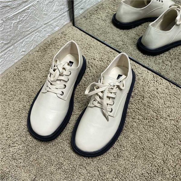deat 2020 new spring summer fashion solid color low heel lace-up round head leather casual single shoes women se801, Black
deat 2020 new spring summer fashion solid color low heel lace-up round head leather casual single shoes women se801, Black